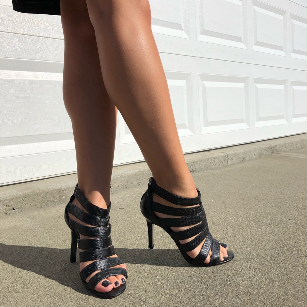 Maria Sharapova By Cole Haan Leather Caged Heels